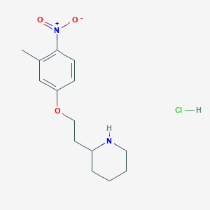 2-[2-(3-Methyl-4-nitrophenoxy)ethyl]piperidine hydrochloride