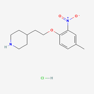 4-[2-(4-Methyl-2-nitrophenoxy)ethyl]piperidine hydrochloride