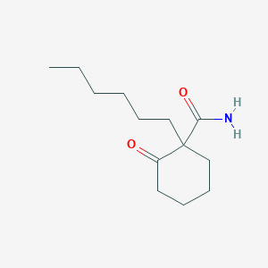 molecular formula C13H23NO2 B14561807 1-Hexyl-2-oxocyclohexane-1-carboxamide CAS No. 62221-91-4