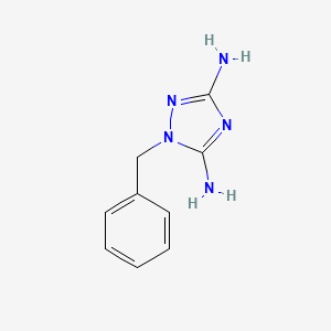molecular formula C9H11N5 B14561829 1-Benzyl-1H-1,2,4-triazole-3,5-diamine CAS No. 62176-87-8
