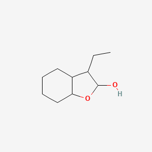 molecular formula C10H18O2 B14561843 3-Ethyloctahydro-1-benzofuran-2-ol CAS No. 62036-41-3