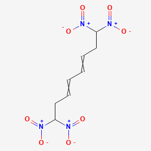 molecular formula C8H10N4O8 B14561914 1,1,8,8-Tetranitroocta-3,5-diene CAS No. 62115-93-9