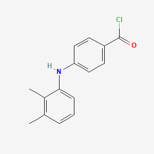molecular formula C15H14ClNO B14561936 4-(2,3-Dimethylanilino)benzoyl chloride CAS No. 61672-61-5