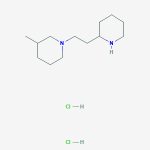 molecular formula C13H28Cl2N2 B1456196 3-甲基-1-[2-(2-哌啶基)乙基]哌啶二盐酸盐 CAS No. 1219957-51-3