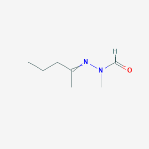 molecular formula C7H14N2O B14562017 N-Methyl-N'-pentan-2-ylideneformohydrazide CAS No. 61748-18-3