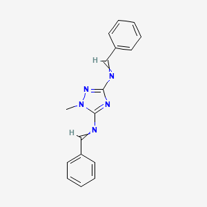 molecular formula C17H15N5 B14562027 N,N'-(1-Methyl-1H-1,2,4-triazole-3,5-diyl)bis(1-phenylmethanimine) CAS No. 62176-90-3