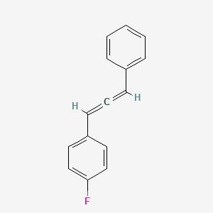 molecular formula C15H11F B14562035 1-Fluoro-4-(3-phenylpropadienyl)benzene CAS No. 61692-97-5