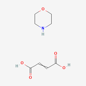 molecular formula C8H13NO5 B14562066 But-2-enedioic acid;morpholine CAS No. 62038-14-6