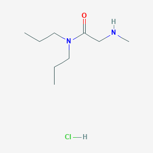 molecular formula C9H21ClN2O B1456207 2-(Methylamino)-N,N-dipropylacetamide hydrochloride CAS No. 1220038-93-6