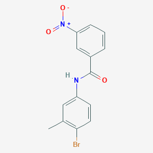molecular formula C14H11BrN2O3 B14562092 N-(4-bromo-3-methylphenyl)-3-nitrobenzamide CAS No. 62129-28-6