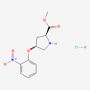 Methyl (2S,4S)-4-(2-nitrophenoxy)-2-pyrrolidinecarboxylate hydrochloride
