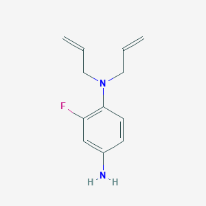 molecular formula C12H15FN2 B1456216 N-1,N-1-Diallyl-2-fluoro-1,4-benzenediamine CAS No. 1220029-76-4