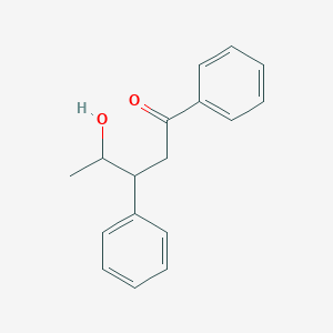 molecular formula C17H18O2 B14562166 4-Hydroxy-1,3-diphenylpentan-1-one CAS No. 62117-79-7