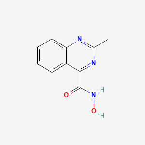 molecular formula C10H9N3O2 B14562187 N-hydroxy-2-methylquinazoline-4-carboxamide CAS No. 61844-50-6