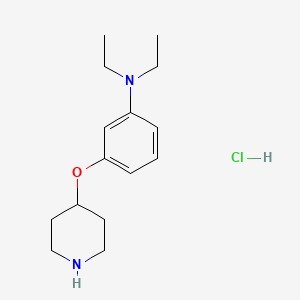 N,N-Diethyl-3-(4-piperidinyloxy)aniline hydrochloride