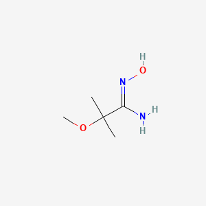 molecular formula C5H12N2O2 B1456221 N'-hydroxy-2-methoxy-2-methylpropanimidamide CAS No. 1354968-72-1