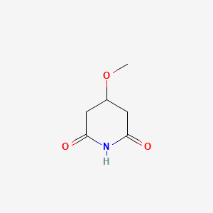 molecular formula C6H9NO3 B14562222 4-Methoxypiperidine-2,6-dione CAS No. 61892-70-4