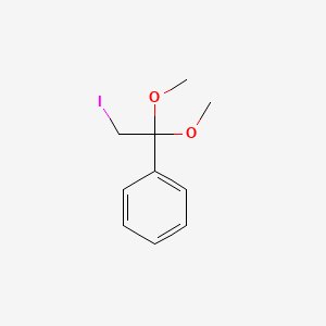 molecular formula C10H13IO2 B14562230 (2-Iodo-1,1-dimethoxyethyl)benzene CAS No. 62054-83-5