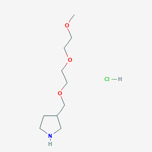 3-{[2-(2-Methoxyethoxy)ethoxy]methyl}pyrrolidine hydrochloride