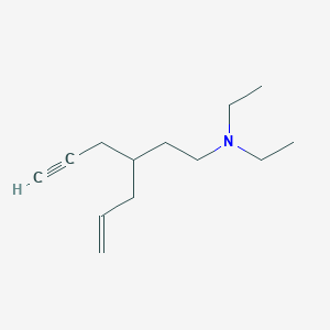 molecular formula C13H23N B14562258 N,N-Diethyl-3-(prop-2-yn-1-yl)hex-5-en-1-amine CAS No. 61753-82-0