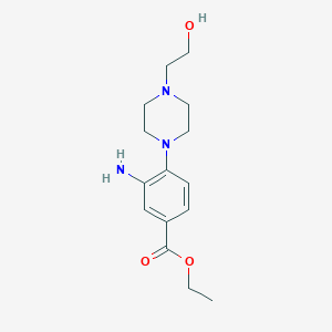 Ethyl 3-amino-4-[4-(2-hydroxyethyl)-1-piperazinyl]benzoate