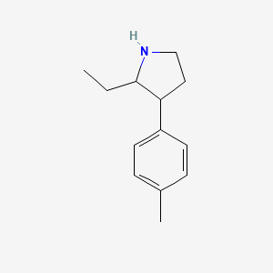molecular formula C13H19N B1456236 2-Ethyl-3-(4-methylphenyl)pyrrolidine CAS No. 1248180-04-2