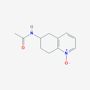 molecular formula C11H14N2O2 B14562448 N-(1-Oxo-5,6,7,8-tetrahydro-1lambda~5~-quinolin-6-yl)acetamide CAS No. 62140-81-2