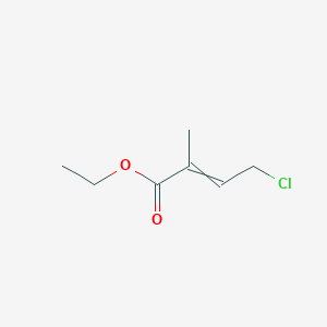 molecular formula C7H11ClO2 B14562457 ethyl 4-chloro-2-methylbut-2-enoate CAS No. 61853-22-3