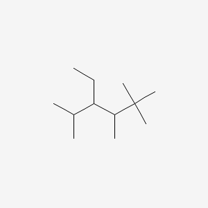 molecular formula C12H26 B14562475 4-Ethyl-2,2,3,5-tetramethylhexane CAS No. 62185-02-8