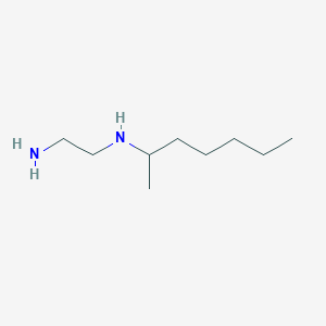molecular formula C9H22N2 B14562531 N~1~-(Heptan-2-yl)ethane-1,2-diamine CAS No. 61798-09-2
