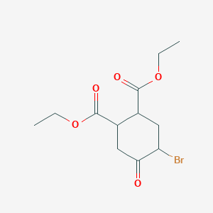 molecular formula C12H17BrO5 B14562582 Diethyl 4-bromo-5-oxocyclohexane-1,2-dicarboxylate CAS No. 61692-26-0