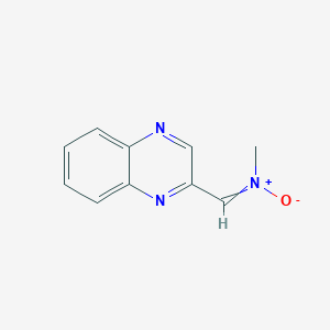 molecular formula C10H9N3O B14562602 N-Methyl(quinoxalin-2-yl)methanimine N-oxide CAS No. 62018-38-6