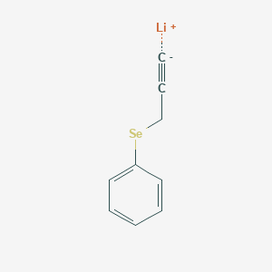 molecular formula C9H7LiSe B14562616 lithium;prop-2-ynylselanylbenzene CAS No. 61713-61-9