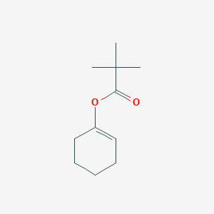 molecular formula C11H18O2 B14562640 Cyclohex-1-en-1-yl 2,2-dimethylpropanoate CAS No. 62183-29-3