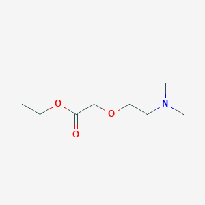 molecular formula C8H17NO3 B14562663 Ethyl [2-(dimethylamino)ethoxy]acetate CAS No. 62004-98-2
