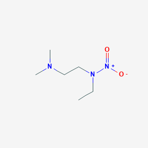 molecular formula C6H15N3O2 B14562668 N-[2-(Dimethylamino)ethyl]-N-ethylnitramide CAS No. 62145-99-7