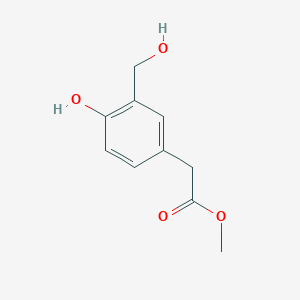 molecular formula C10H12O4 B14562677 Methyl [4-hydroxy-3-(hydroxymethyl)phenyl]acetate CAS No. 61874-05-3