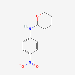 molecular formula C11H14N2O3 B14562689 N-(4-Nitrophenyl)oxan-2-amine CAS No. 61862-53-1