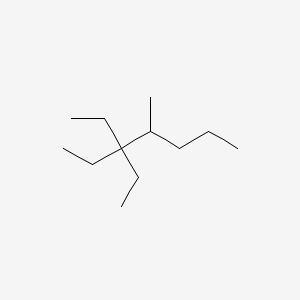 molecular formula C12H26 B14562724 3,3-Diethyl-4-methylheptane CAS No. 62199-01-3