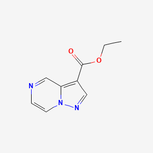 molecular formula C9H9N3O2 B1456274 Ethyl pyrazolo[1,5-A]pyrazine-3-carboxylate CAS No. 1219694-61-7
