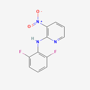 molecular formula C11H7F2N3O2 B14562752 N-(2,6-Difluorophenyl)-3-nitropyridin-2-amine CAS No. 61963-78-8