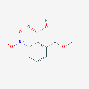 molecular formula C9H9NO5 B14562776 2-(Methoxymethyl)-6-nitrobenzoic acid CAS No. 61940-24-7