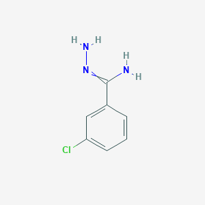 molecular formula C7H8ClN3 B14562818 3-Chlorobenzene-1-carbohydrazonamide CAS No. 62230-49-3