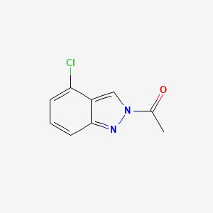 molecular formula C9H7ClN2O B1456289 2-乙酰基-4-氯-2H-吲唑 CAS No. 1303890-13-2