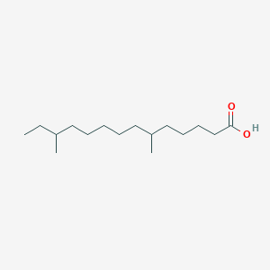 molecular formula C16H32O2 B14562890 6,12-Dimethyltetradecanoic acid CAS No. 62214-24-8