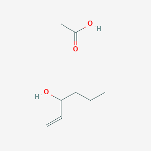 molecular formula C8H16O3 B14562897 Acetic acid;hex-1-en-3-ol CAS No. 62247-45-4
