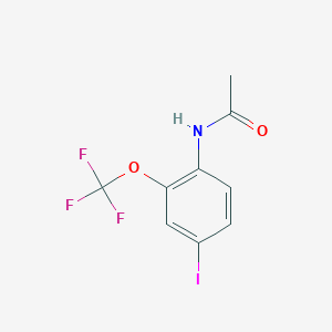 molecular formula C9H7F3INO2 B1456290 N-[4-iodo-2-(trifluoromethoxy)phenyl]acetamide CAS No. 874814-76-3