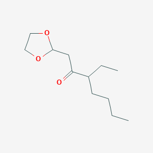 B1456292 1-(1,3-Dioxolan-2-yl)-3-ethyl-heptan-2-one CAS No. 1263366-20-6