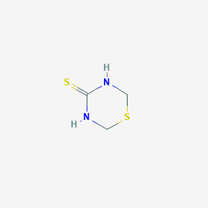 molecular formula C3H6N2S2 B14562927 1,3,5-Thiadiazinane-4-thione CAS No. 61799-11-9