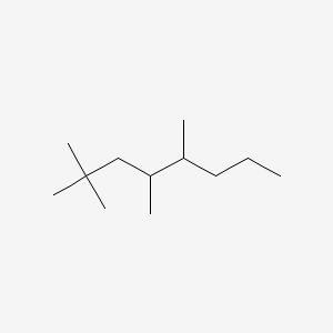 molecular formula C12H26 B14562929 2,2,4,5-Tetramethyloctane CAS No. 62183-80-6